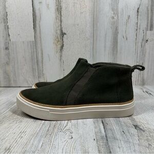 TOMS Bryce Green Suede High Top Slip-On Sneakers #40